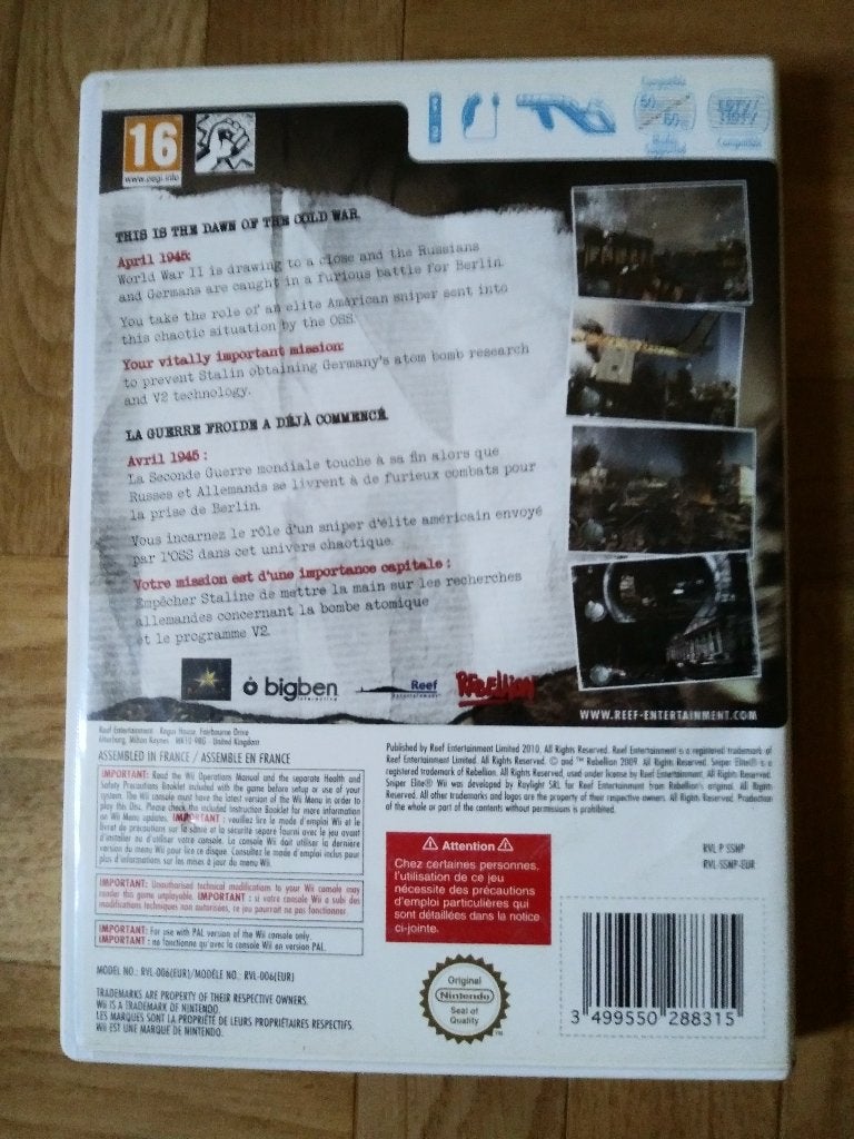Sniper Elite, ga terug naar WO II, 1945...., Games en Spelcomputers, Shooter, 2 spelers, Ophalen of Verzenden, Zo goed als nieuw