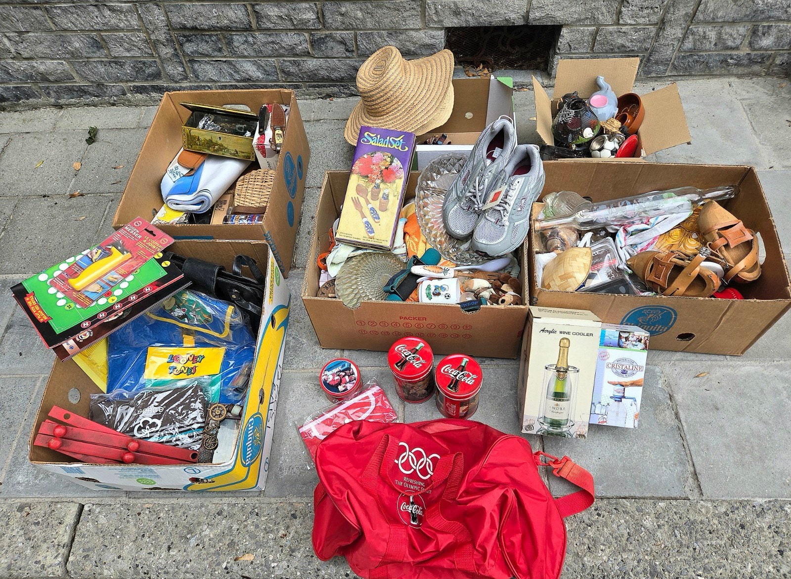 lot brocante, Enlèvement