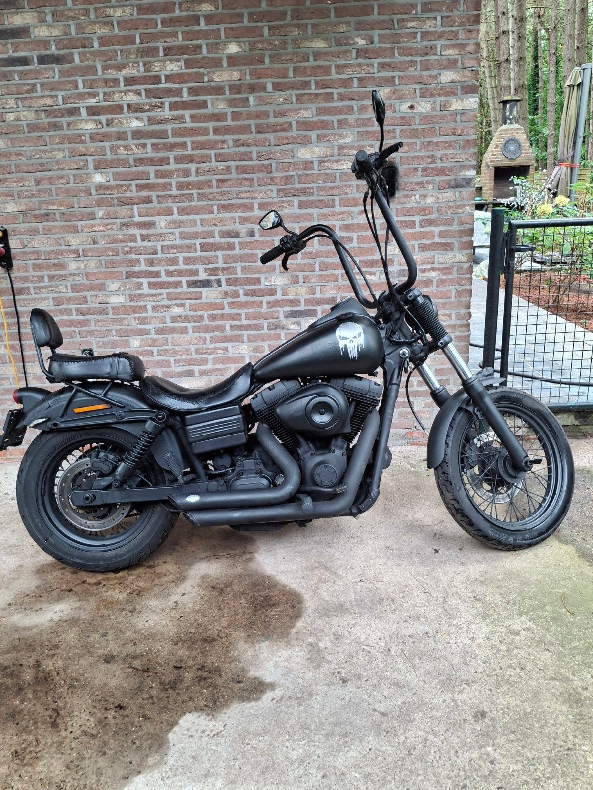 Harly-Davidson Street Bob zwart mat, 2 cilinders, 1585 cc, Particulier, Meer dan 35 kW