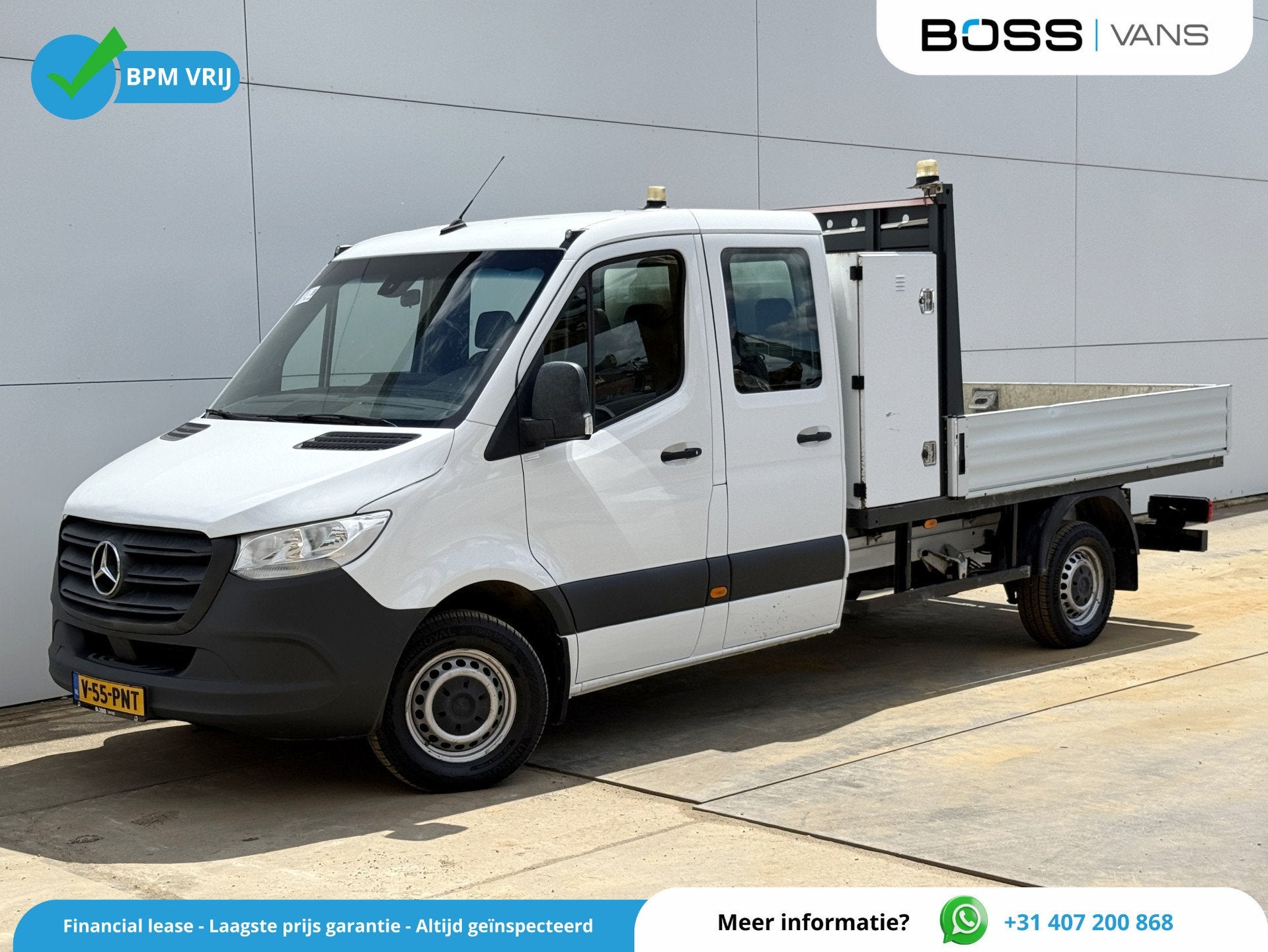 Mercedes-Benz Sprinter 314 2.2 CDI DC Open Laadbak Dubbele C, Autos, 2616 kg, Achat, 4 portes, Entreprise