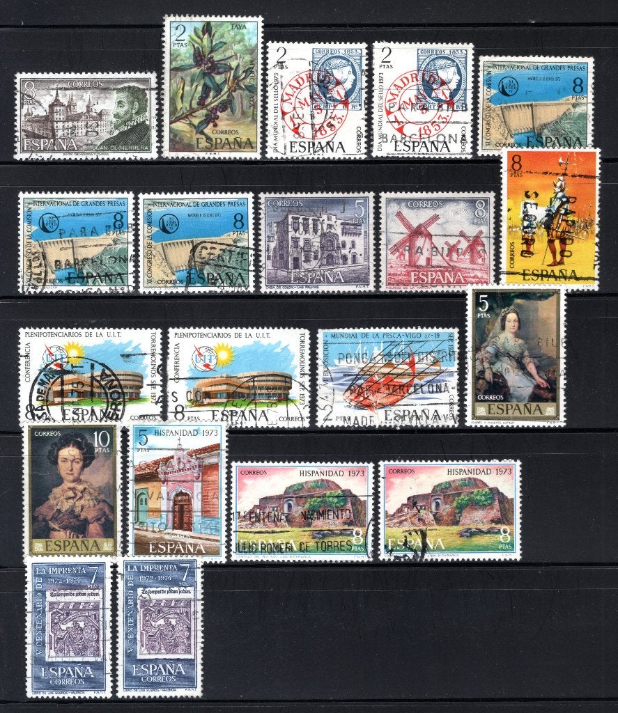 ESPAGNE Lot 1973 timbré, Envoi, Affranchi