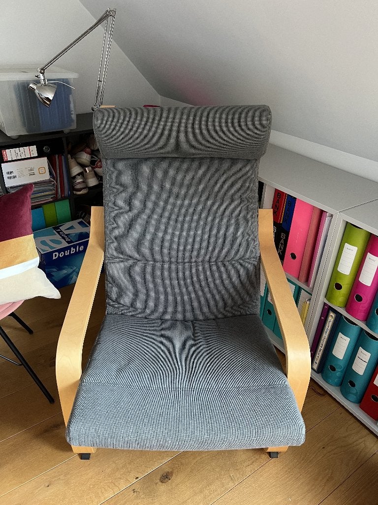 2 fauteuils, Ikea, POÄNG, Maison & Meubles, 75 à 100 cm, Stijlvol, goede ondersteuning van het lichaam,, Comme neuf, Enlèvement