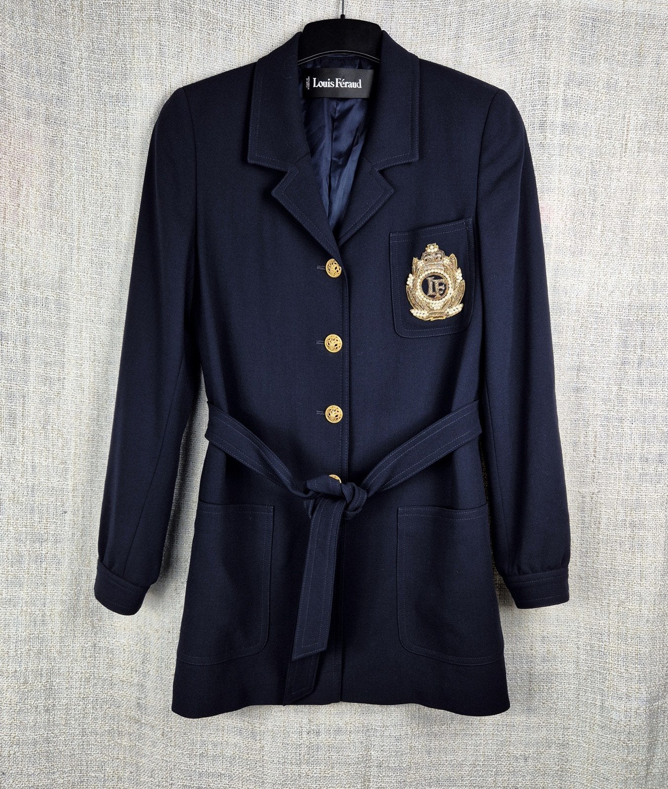 Louis Feraud jasje/blazer, Blauw, Ophalen of Verzenden, Zo goed als nieuw, Louis feraud