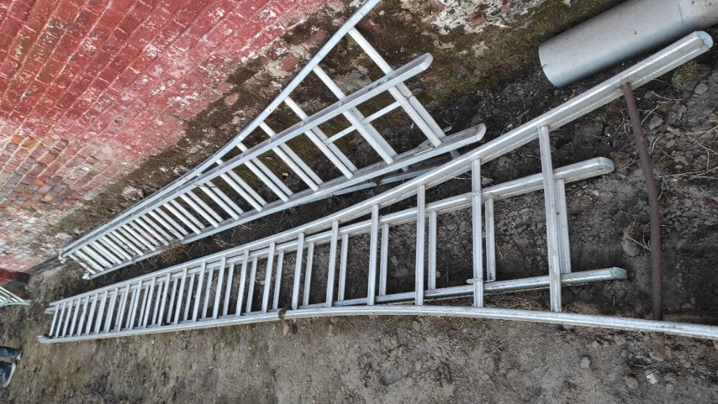 Lange ladder, Ophalen, Gebruikt, Ladder, 4 meter of meer