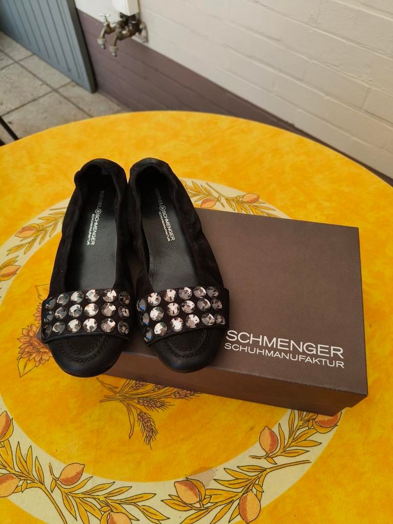 K&S Kennel & Schmenger ballerina's maat 37 zwart, Ophalen, Zwart, Ballerina's, Zo goed als nieuw