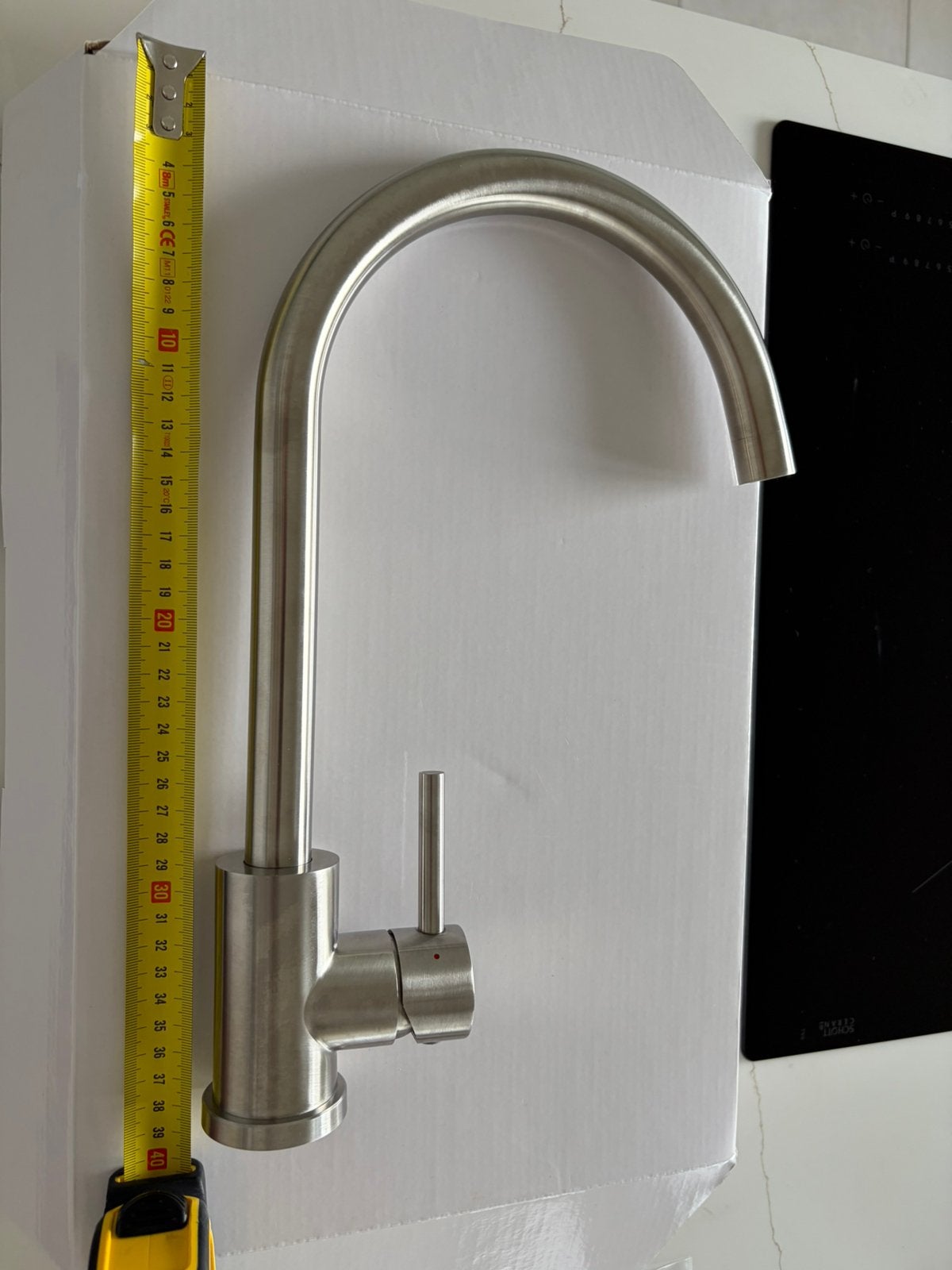 Keuken design kraan merk Schock, Doe-het-zelf en Bouw, Ophalen, Zo goed als nieuw, Inox, Kraan