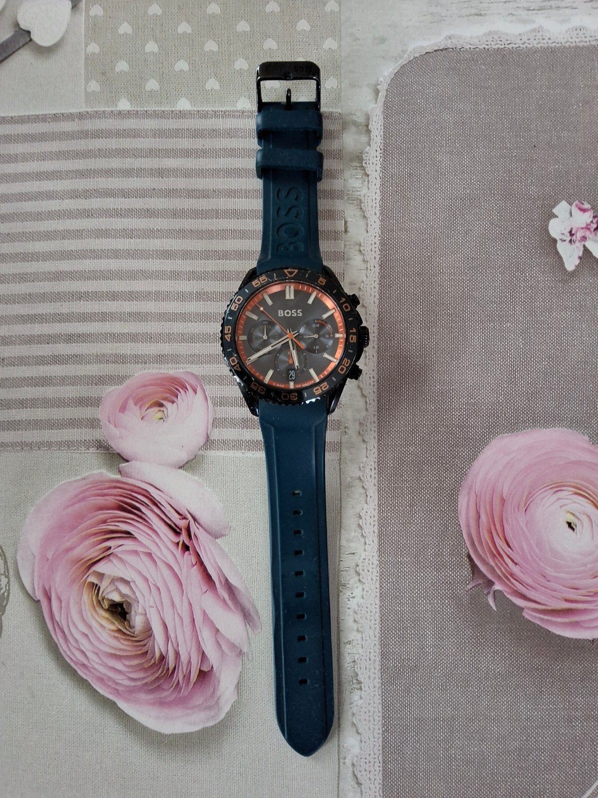 montre Hugo boss, Ophalen of Verzenden, Zo goed als nieuw, Polshorloge