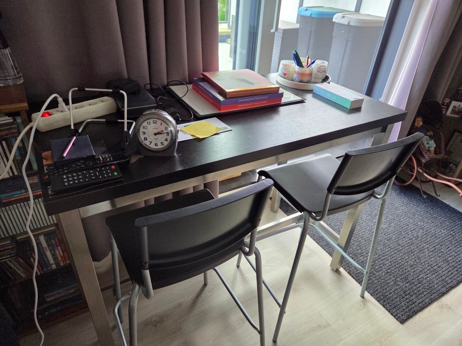 Tafel met 2 hoge stoelen, Enlèvement