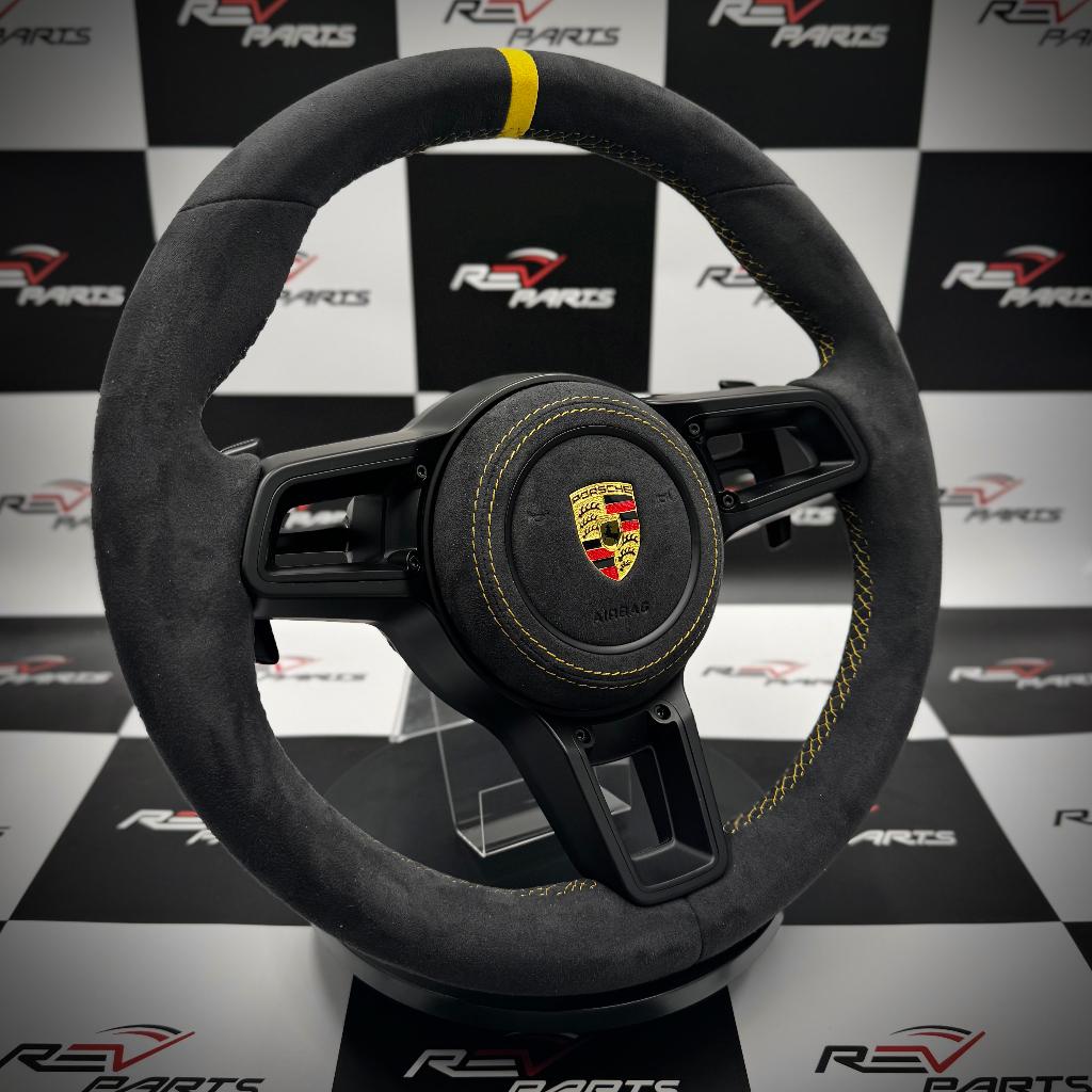 Porsche stuur alcantara geel sportief upgrade retrofit, Auto-onderdelen, Besturing, Porsche, Nieuw, Ophalen of Verzenden