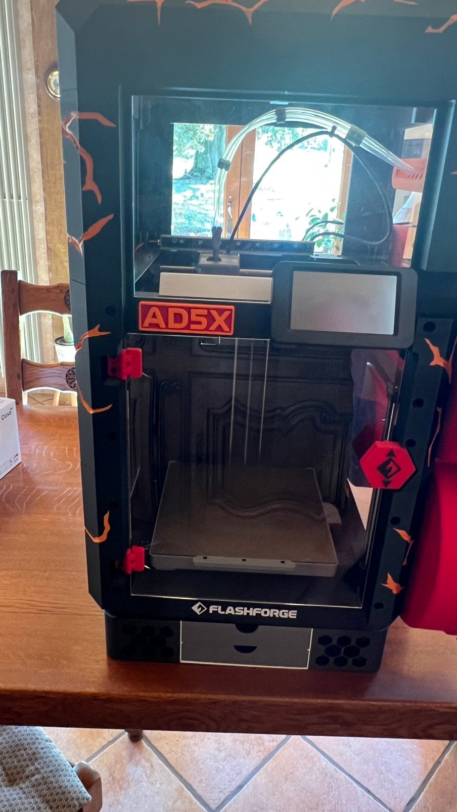 Imprimante 3D FlashForge AD5X avec boitier et réhausseur, Wi-Fi intégré, Flashforge, 3 ou plus, Comme neuf