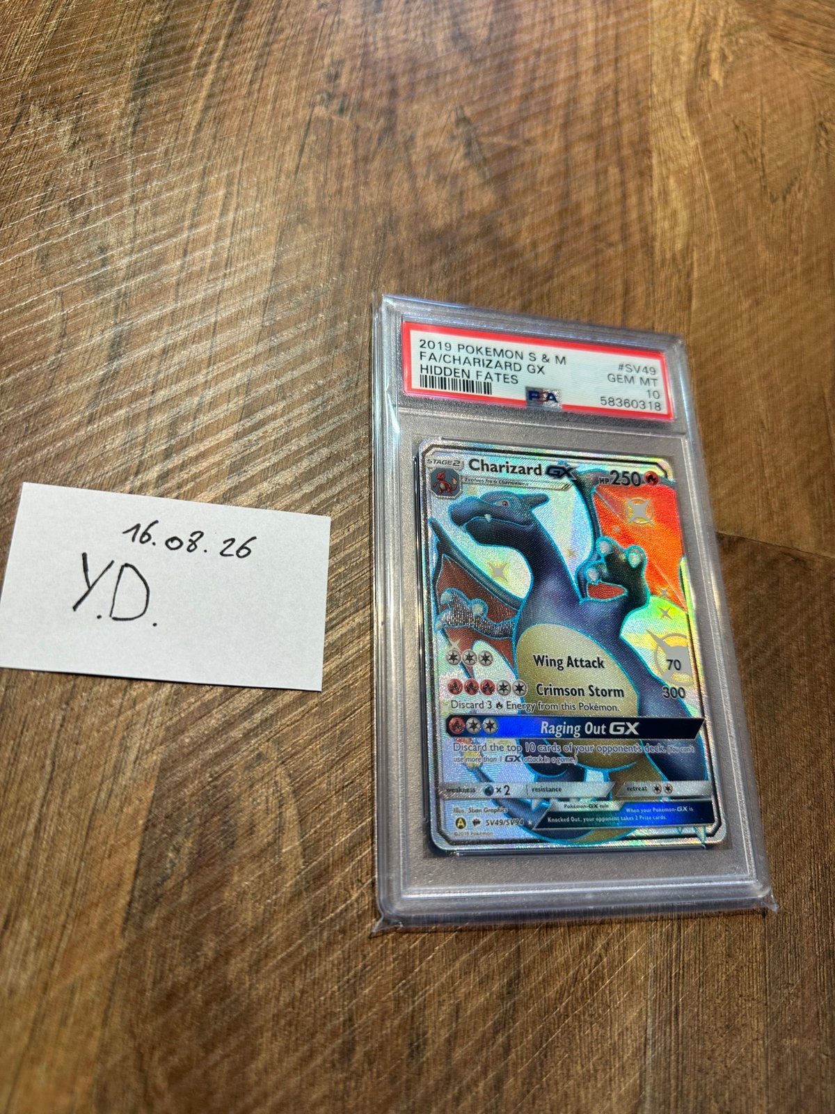 Psa 10 charizard gx, Enlèvement, Comme neuf