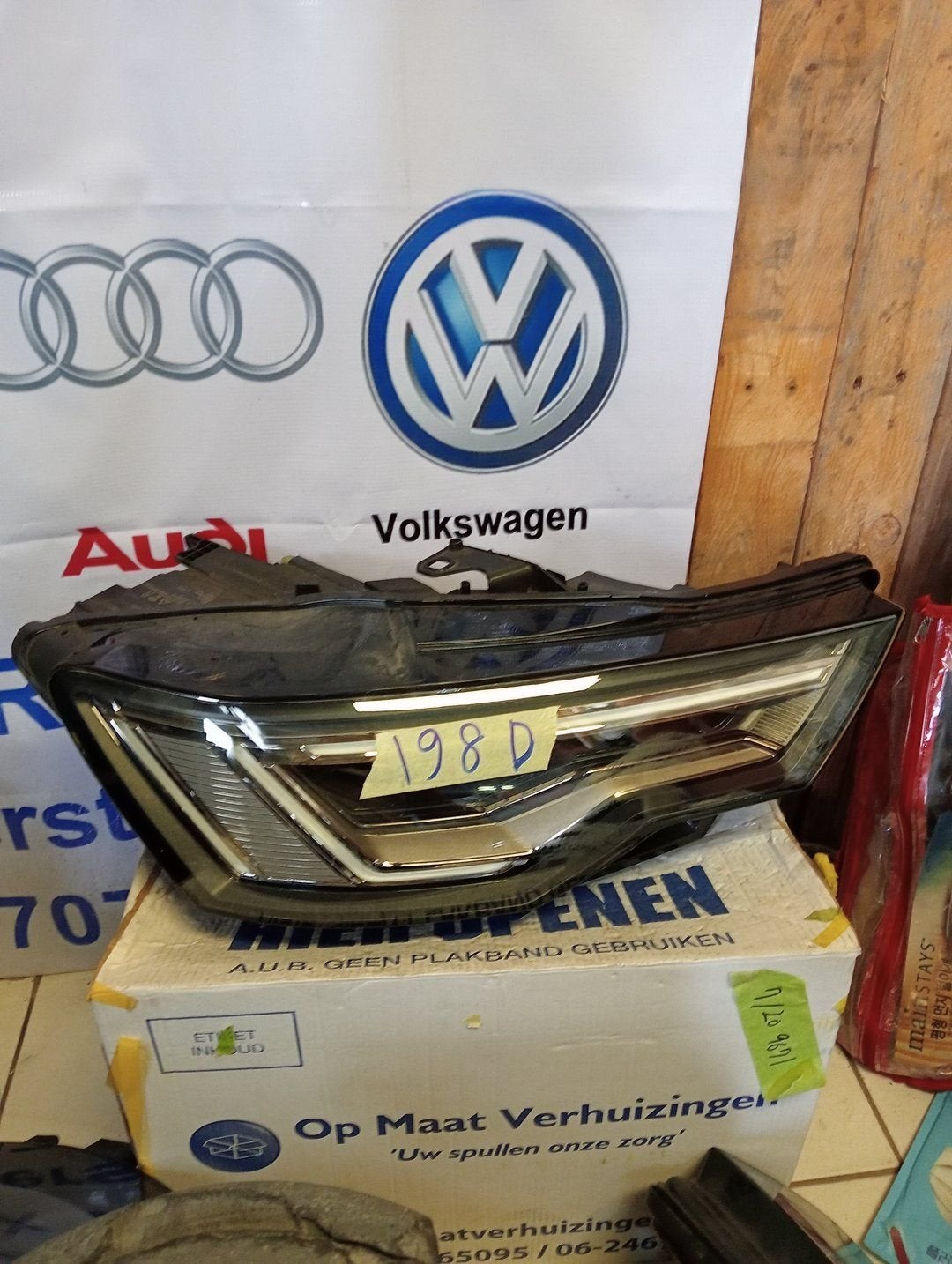 Audi A6 4K Matrix Koplamp Rechts 4k0941040 compleet, Gebruikt, -, -, -