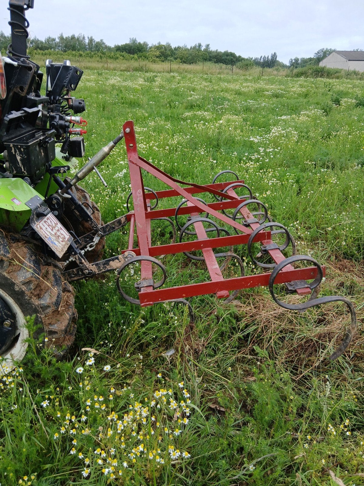 Weide eg. Triltand voor minitractor.