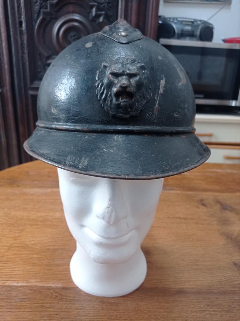 Casque belge gendarmerie ABL ABBL WW2 WWII, Collections, Enlèvement ou Envoi