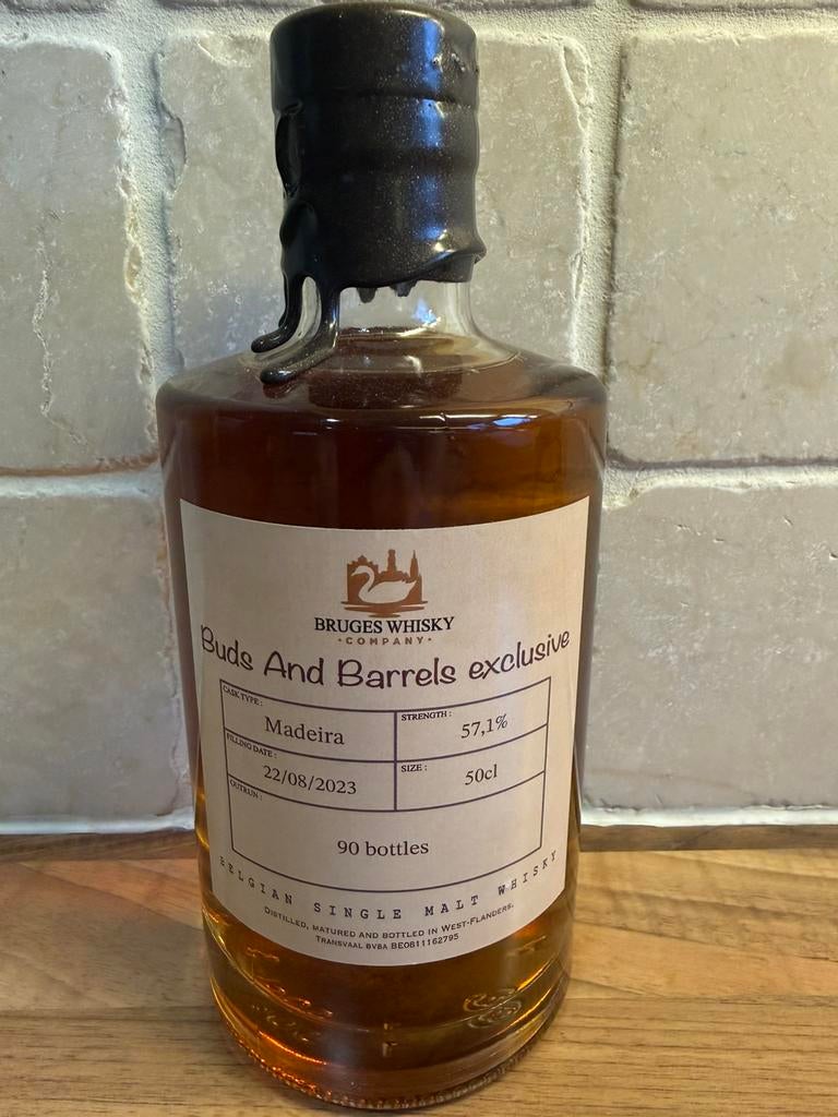 Bruges Whisky Company Buds and Barrels Madeira, Verzamelen, Wijnen, Ophalen, Nieuw