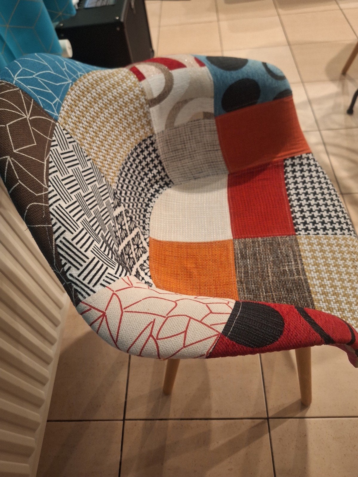 Chaises  patchwork, Autres couleurs, Comme neuf, Enlèvement, Cinq, Six Chaises ou plus