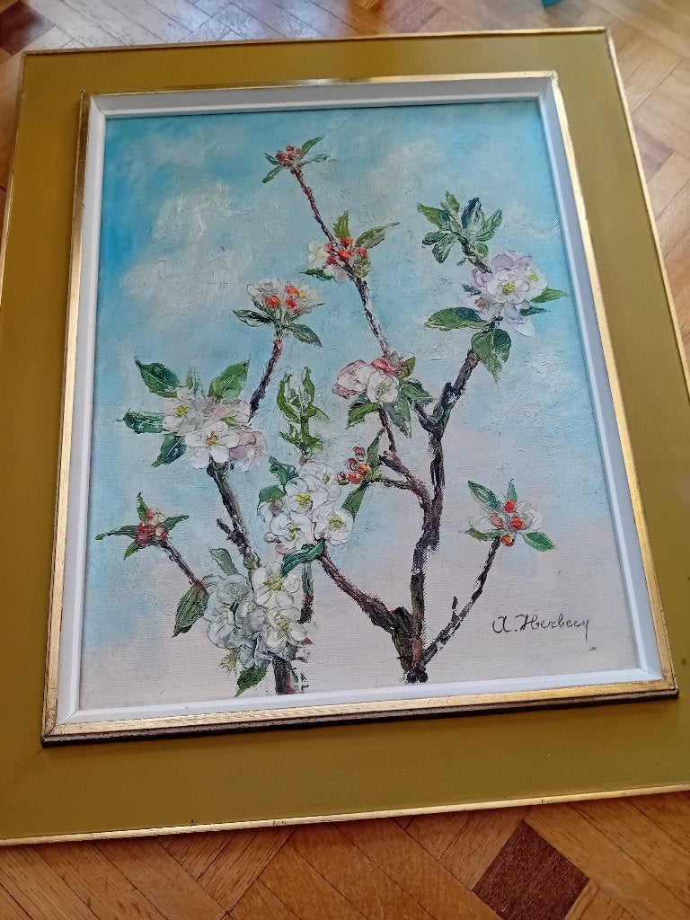 Peinture florales ancienne, Ophalen, Klassiek, Bloemen