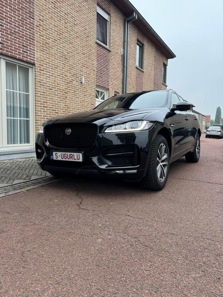 Jaguar F-Pace, Auto's, Automaat, Achterwielaandrijving, Euro 6, Zwart