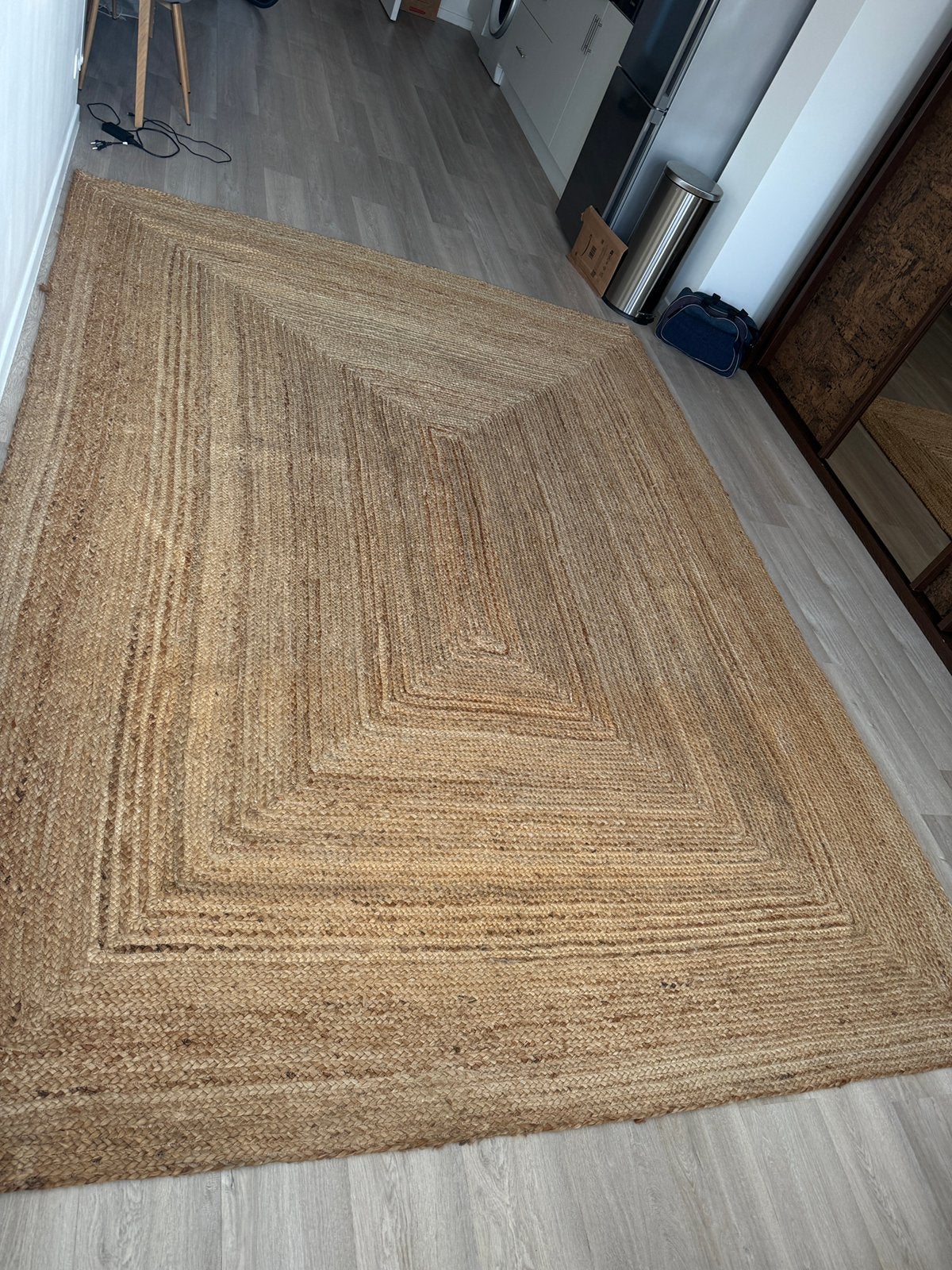 Tapis gratuit, Maison & Meubles, Ameublement | Revêtements de sol, Tapis en jute, Comme neuf, Enlèvement, Beige