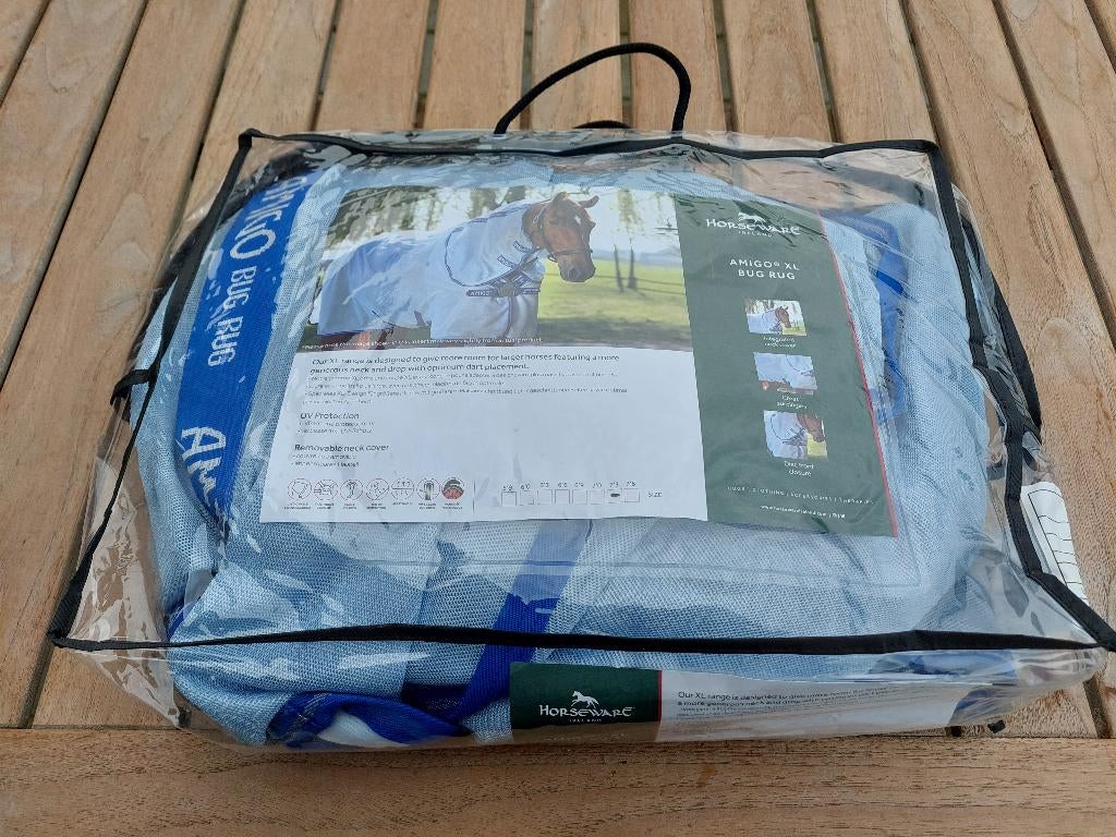 HORSEWARE  AMIGO XL vliegendeken  nek 221/165 cm 7’3” NIEUW, Ophalen, Vliegendeken, Nieuw, Extra Full (XL)