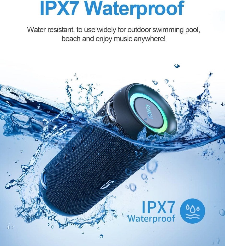 Enceinte Bluetooth MIFA A90 - 60 Watts - Etanche IPX7, Enceinte portable, 60 à 120 watts, Comme neuf, Enlèvement
