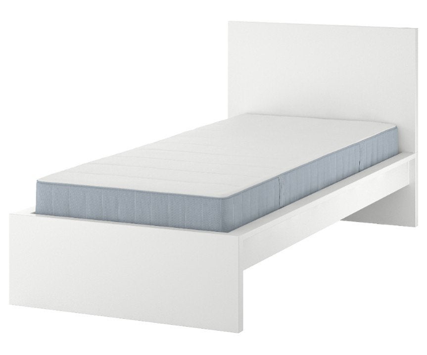 Lit 1 personne IKEA MALM 
90x200 cm Blanc livraison possible, Maison & Meubles, Enlèvement ou Envoi, Blanc, 100 cm
