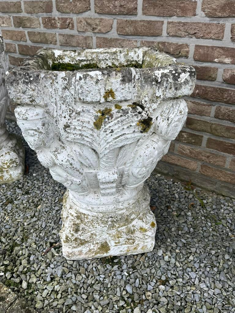 Betonnen bloembakken, Ophalen, Gebruikt, Minder dan 60 cm, Vierkant