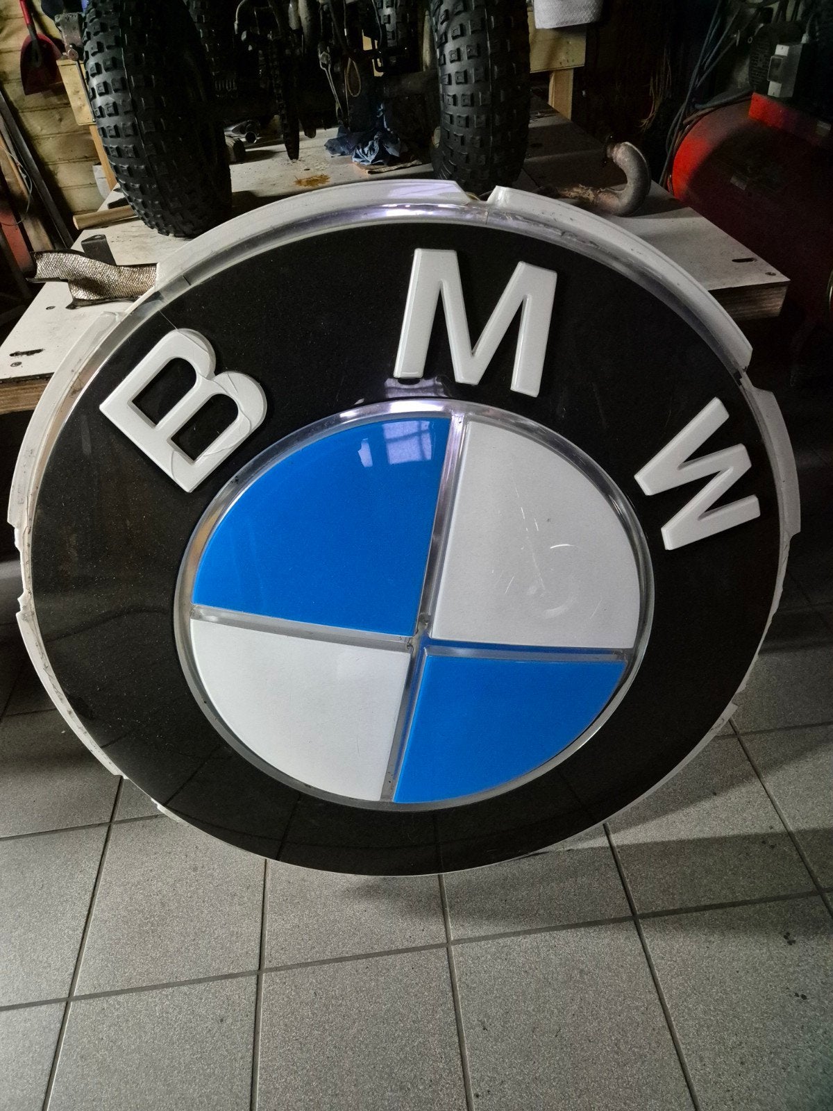Bmw logo (groot model) origineel!, Verzamelen, Merken en Reclamevoorwerpen, Ophalen