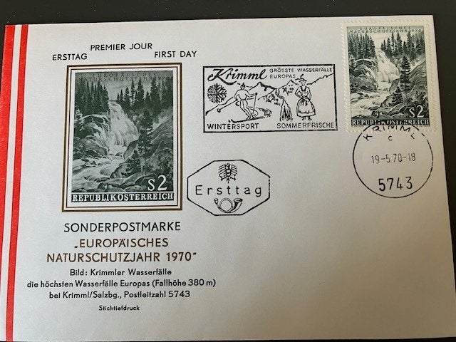 brief,FDC, Oostenrijk,, Postzegels en Munten, Verzenden, Brief