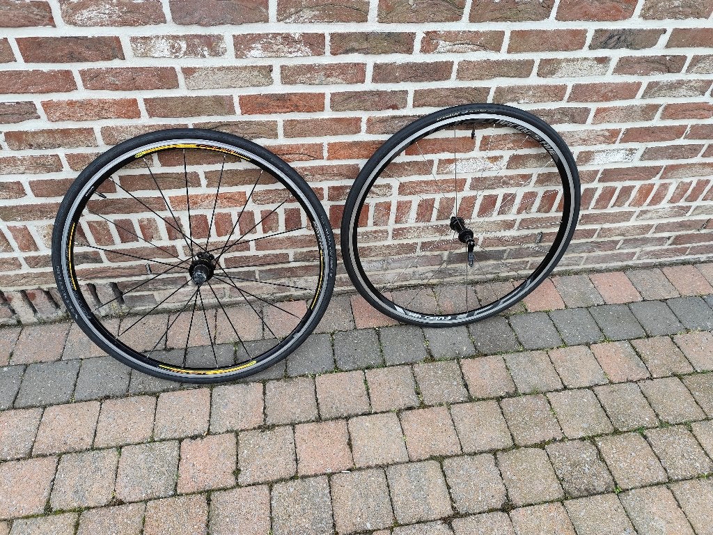 Mavic ksyrium equipe + racing s five, Ophalen, Gebruikt, Mavic