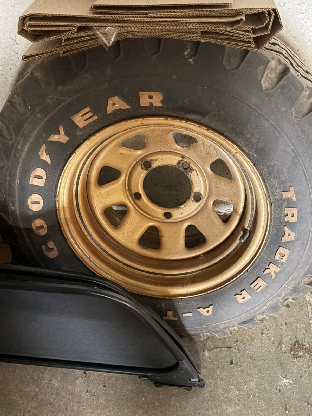 Origineel wiel velg jeep golden eagle cj7, Enlèvement, Utilisé, Véhicule tout-terrain, Jante(s)