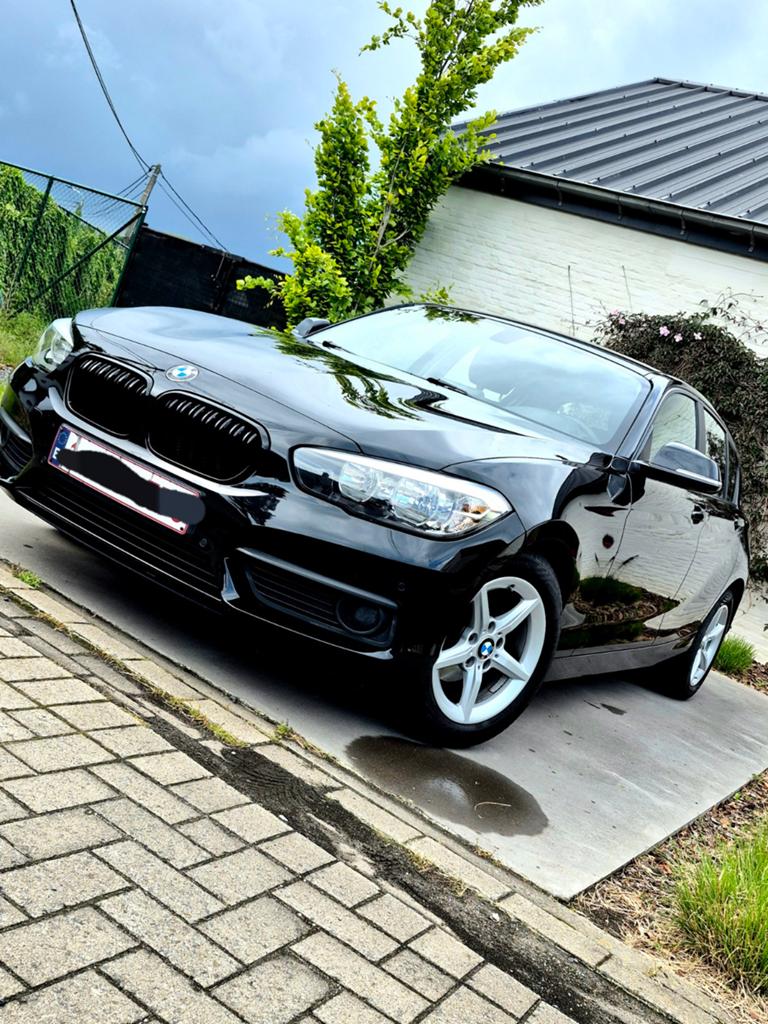 2019 BMW 116i met amper 110000 km, 1 Reeks, Zwart, Handgeschakeld, Particulier