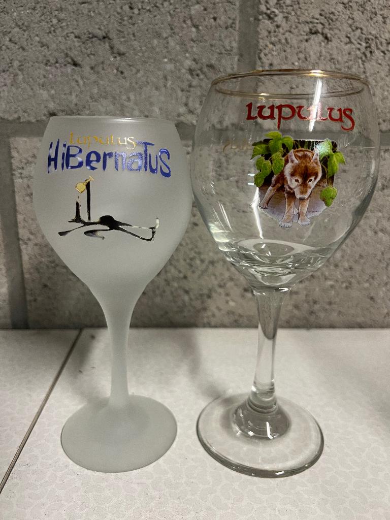 Lupulus glazen, Verzamelen, Biermerken, Ophalen of Verzenden, Nieuw, Glas of Glazen, Overige merken