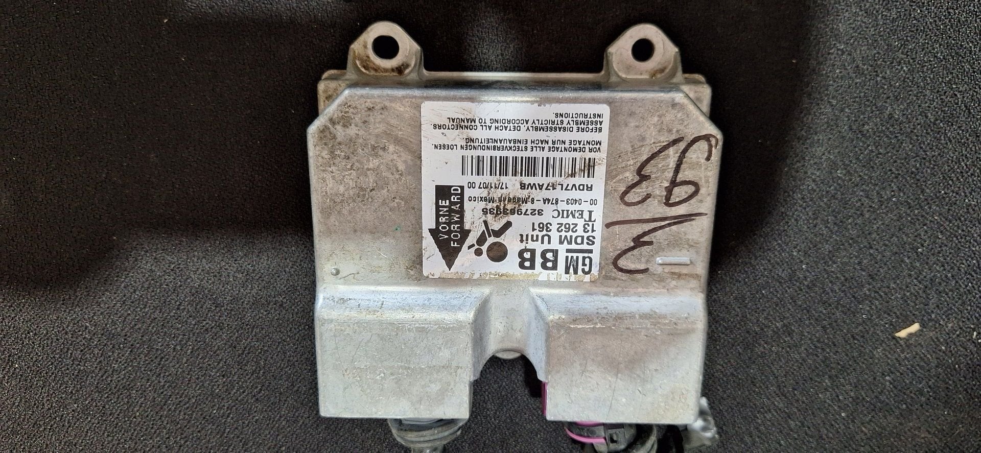 Originele Airbag Stuurmodule Computer Opel Corsa D Temic - 1, Gebruikt, -, -, Opel