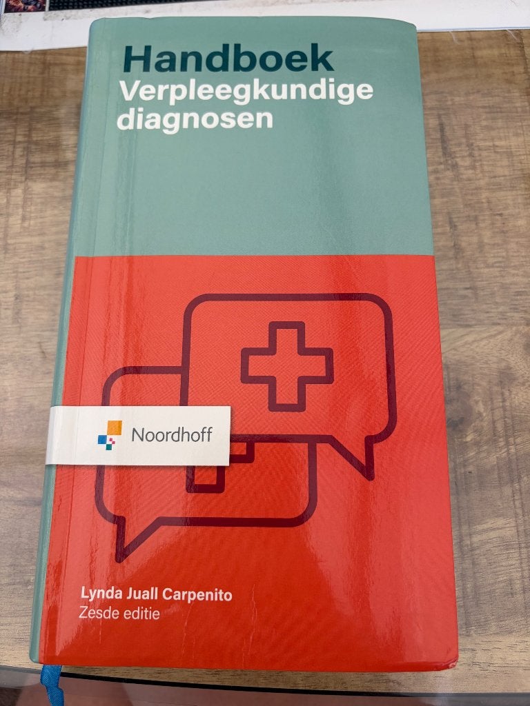 Boek verpleegkundige diagnosen te koop!, Ophalen, Zo goed als nieuw, Hogeschool