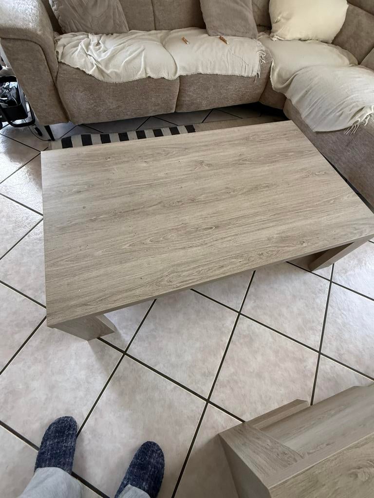 A donné gratuit Table salon , longueur 135cm/largeur 80cm, Ophalen, 100 tot 150 cm, 50 tot 100 cm, Zo goed als nieuw