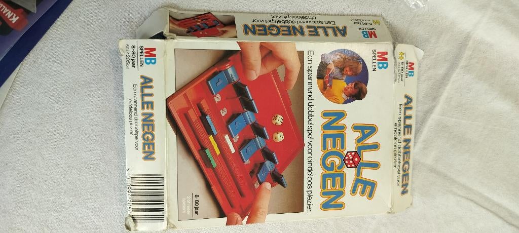 Alle negen, Een of twee spelers, Ophalen, Gebruikt, MB spelen
