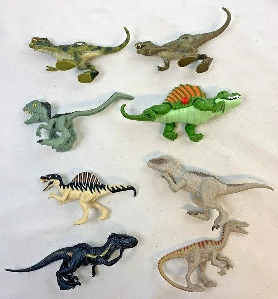 Mattel Jurassic World Dinosaurus Figuren Set 8 Stuks partij, Kinderen en Baby's, Jurassic World, Verzenden, Zo goed als nieuw