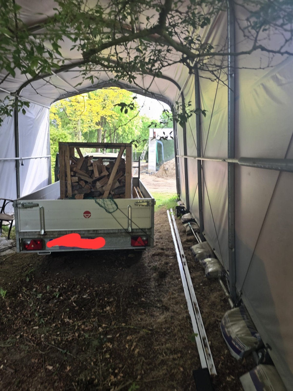 Garage portable de 8 m sur 4 m
