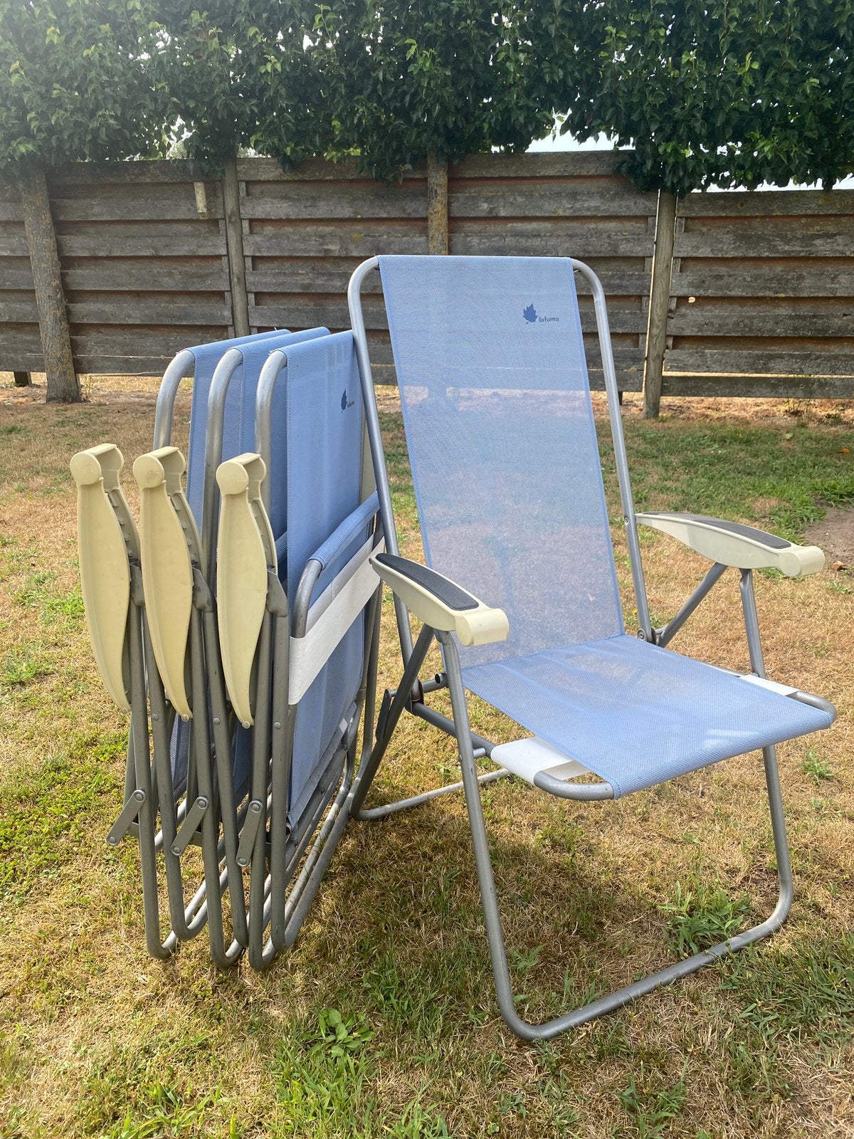 Kampeerstoelen Lafuma, Caravanes & Camping, Meubles de camping, Enlèvement, Utilisé, Chaise de camping