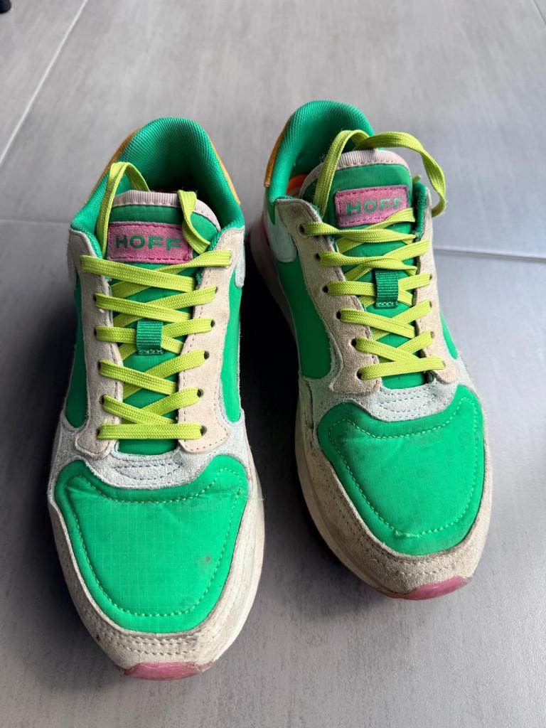 HOFF City Gold Coast Groene Sneakers - maat 38, Kleding | Dames, Hoff, Ophalen of Verzenden, Sneakers, Gedragen