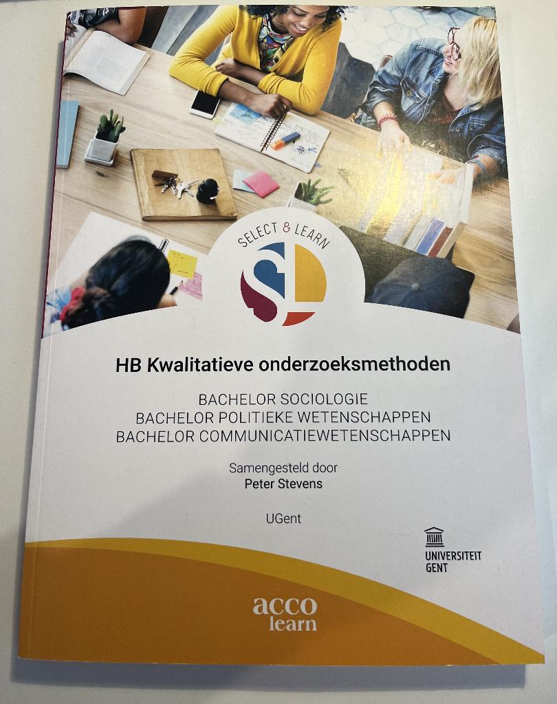 HB Kwalitatieve onderzoeksmethoden, Ophalen, Zo goed als nieuw, Acco