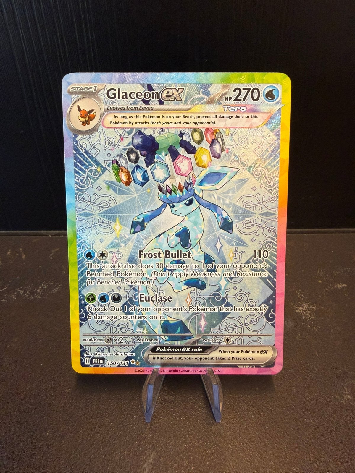 Glaceon EX [ 150/131 PRE ], Ophalen of Verzenden, Nieuw, Losse kaart