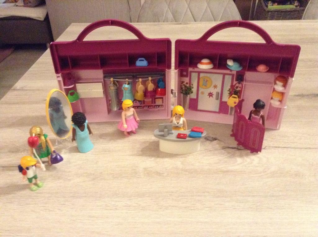 Playmobil draagbare dames boetiek, Ophalen of Verzenden, Zo goed als nieuw, Complete set