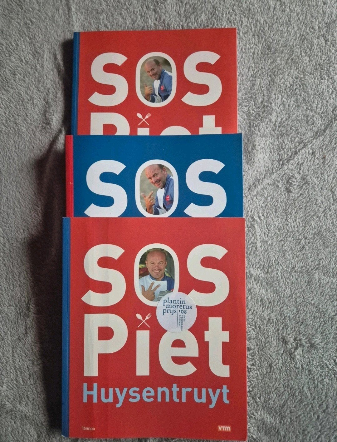 Kook boeken piet huysentruyt 3x te koop, Verzamelen, Boekenleggers, Ophalen