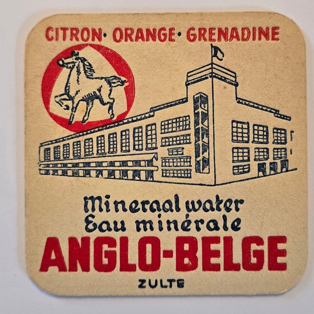 Anglo Belge Sous Bock Bierviltje Bierdeckel Coaster, Verzamelen, Ophalen of Verzenden, Gebruikt, Viltje(s)