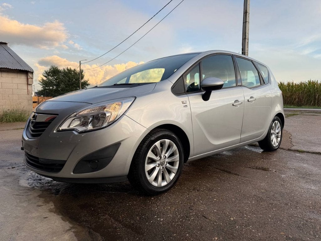 Opel Meriva 1.4 benzine Euro5, Keuring vvk, garantie, Voorwielaandrijving, 4 cilinders, Leder en Stof, Zwart