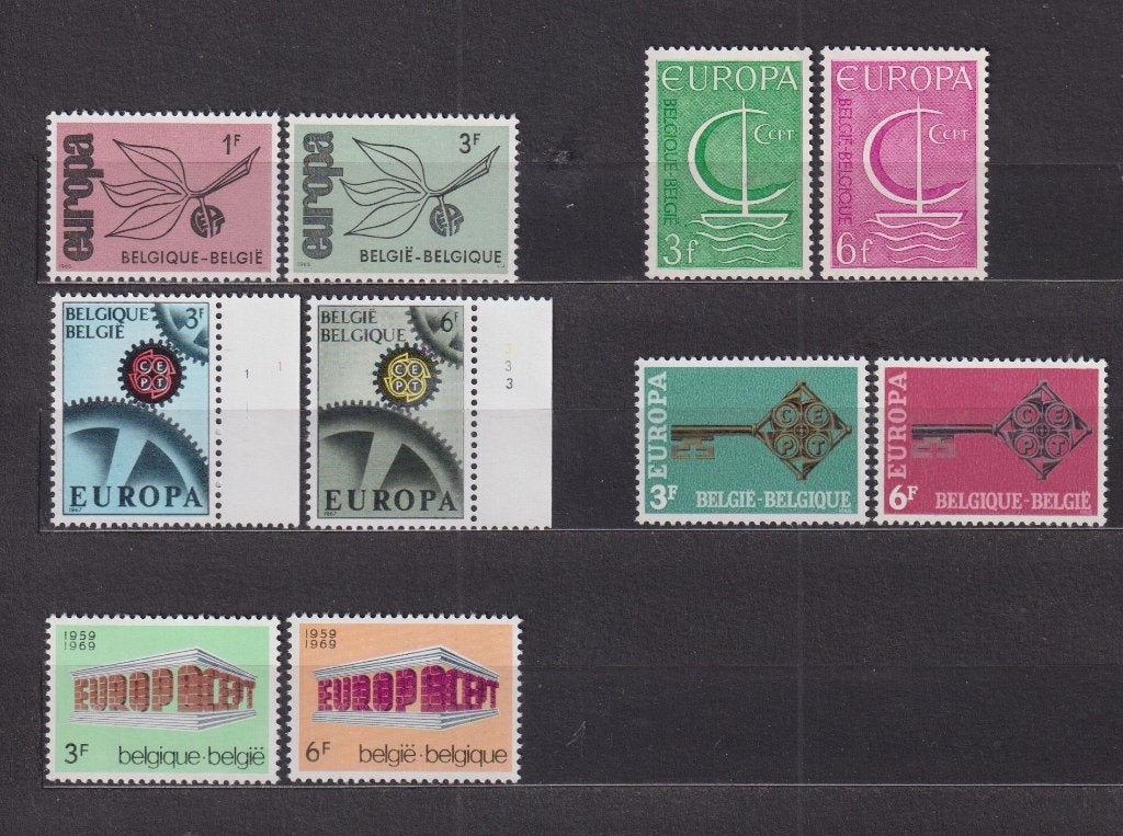 België  Europa CEPT 1965-1969 **, Verzenden, Europa, Postfris, Postfris