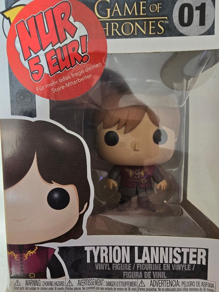 FUNKO POP - 01 - TYRION LANNISTER - Game of Trones, Ophalen of Verzenden, Zo goed als nieuw