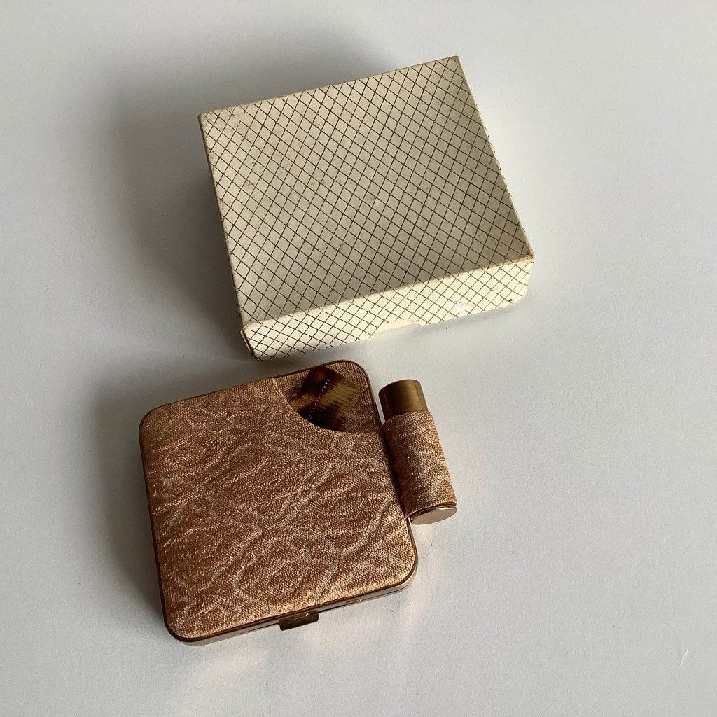 Complete vintage Minaudière in origineel doosje, Ophalen of Verzenden